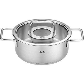 Fissler Pure Collection 24 cm Cam Kapak Kısa Tencere