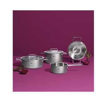 Fissler Pure Collection 9 Parça Metal Kapak Çelik Tencere Seti