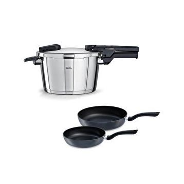 Fissler Vitaquick Glossy 4.5 lt Düdüklü Tencere+Tava