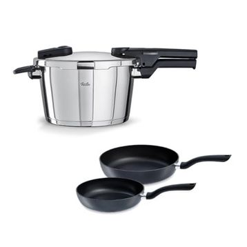Fissler Vitaquick Glossy 4.5 lt Düdüklü Tencere+Tava