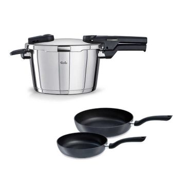 Fissler Vitaquick Glossy 4.5 lt Düdüklü Tencere+Tava