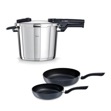 Fissler Vitaquick Glossy 6 lt Düdüklü Tencere+Tava