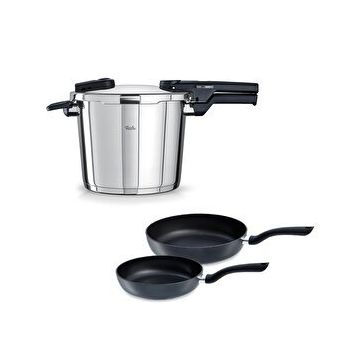 Fissler Vitaquick Glossy 6 lt Düdüklü Tencere+Tava