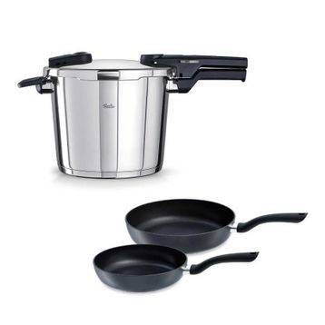 Fissler Vitaquick Glossy 6 lt Düdüklü Tencere+Tava