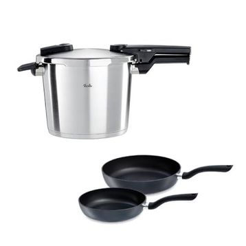 Fissler Vitaquick Premium 6 lt Düdüklü Tencere+Tava