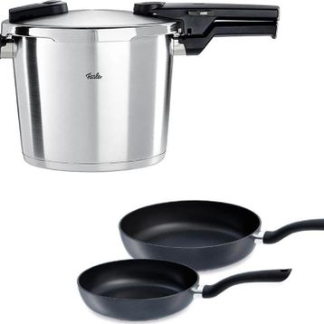 Fissler Vitaquick Premium 6 lt Düdüklü Tencere+Tava