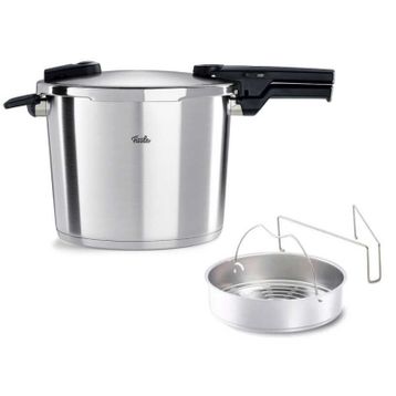 Fissler Vitaquick Premium Buhar Aparatlı 10 lt Düdüklü Tencere
