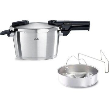 Fissler Vitaquick Premium Buhar Aparatlı 6 lt Düdüklü Tencere
