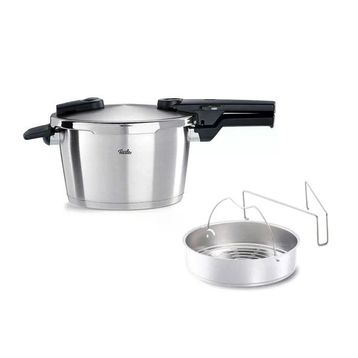 Fissler Vitaquick Premium Düdüklü Tencere 4,5 lt+Buharlı Pişirme Aparatı