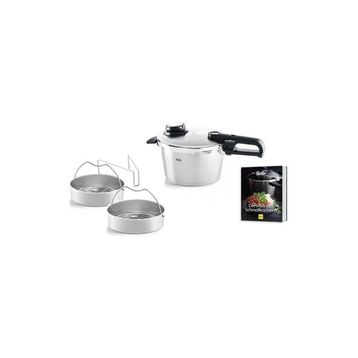 Fissler Vitavit Premium 4.5 lt 2 Parça Buharda Pişirme Düdüklü Tencere