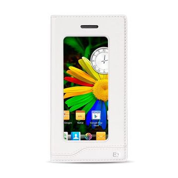 Fitcase Dolce Discovery E3 Gizli Mıknatıslı Pencereli Beyaz Kılıf