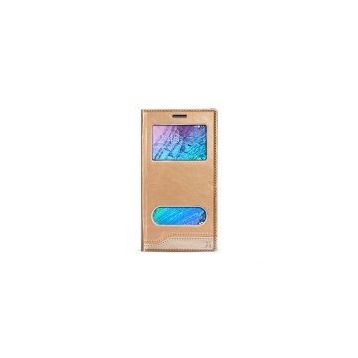 Fitcase Dolce Galaxy J1 Gizli Mıknatıslı Pencereli Gold Kılıf