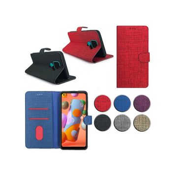 Fitcase Fabric Kapaklı Cüzdanlı Huawei Mate 30 Lite Kılıf