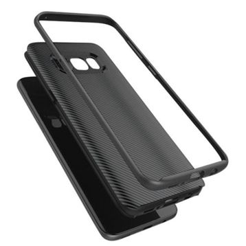 FitCase Galaxy S8 Carbon Desen Siyah Arka Kapak