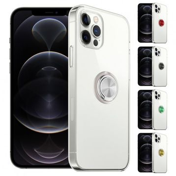 Fitcase İphone 12 / 12 Pro Gross Ring Şeffaf Arka Kapak Kılıf