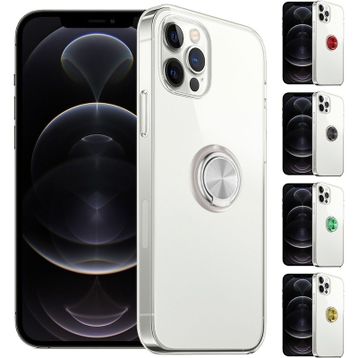 Fitcase İphone 12 / 12 Pro Gross Ring Şeffaf Arka Kapak Kılıf