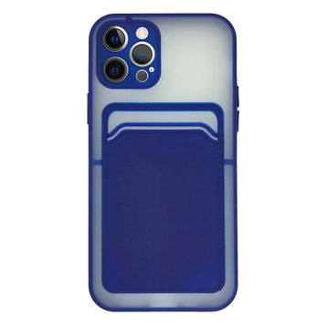 Fitcase iPhone 12 Pro Cardy Kartlık Cepli Mat Kapak Kılıf