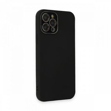 Fitcase iPhone 12 Pro Glass Kamera Korumalı Lansman Silikon Kapak