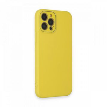 Fitcase iPhone 12 Pro Glass Kamera Korumalı Lansman Silikon Kapak