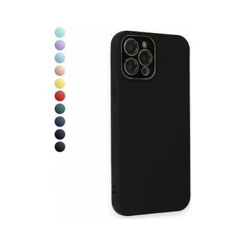 Fitcase iPhone 12 Pro Max Glass Kamera Korumalı Lansman Silikon Kapak