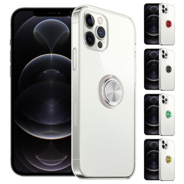 Fitcase iPhone 12 Pro Max Gross Ring Şeffaf Arka Kapak Kılıf