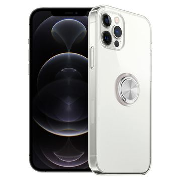 Fitcase iPhone 12 Pro Max Gross Ring Şeffaf Arka Kapak Kılıf