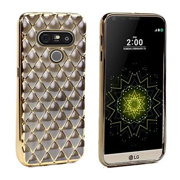 Fitcase Laser Lg G5 H850 Gold Baklava Desenli