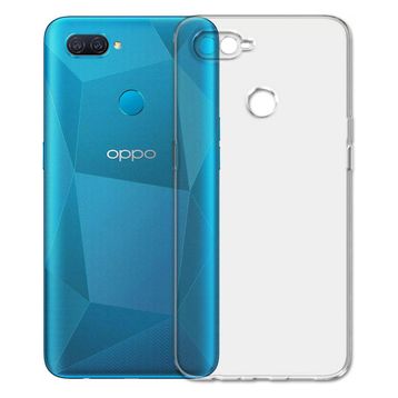 Fitcase Oppo A12 Kamera Korumalı Silikon Şeffaf Kapak Kılıf