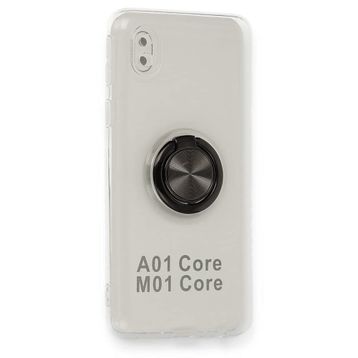 Fitcase Samsung Galaxy A01 Core A013 Kılıf Gross Ring Şeffaf Arka Kapak