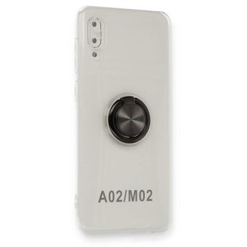 Fitcase Samsung Galaxy A02 A022 Gross Ring Şeffaf Arka Kapak Kılıf