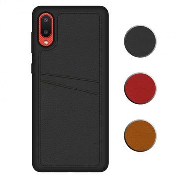 Fitcase Samsung Galaxy A02 Proda Deri Çift Kartlık Cepli Kapak Kılıf