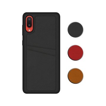 Fitcase Samsung Galaxy A02 Proda Deri Çift Kartlık Cepli Kapak Kılıf