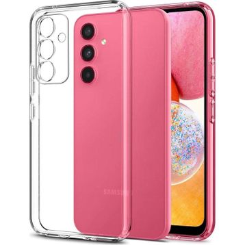 Fitcase Samsung Galaxy A14 Kamera Korumalı Silikon Şeffaf Kapak Kılıf