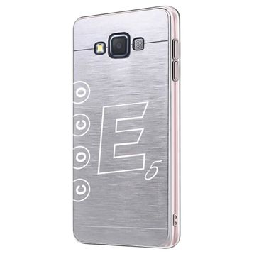 Fitcase Samsung Galaxy E5 E500 Metal TPU Füme Arka Kapak