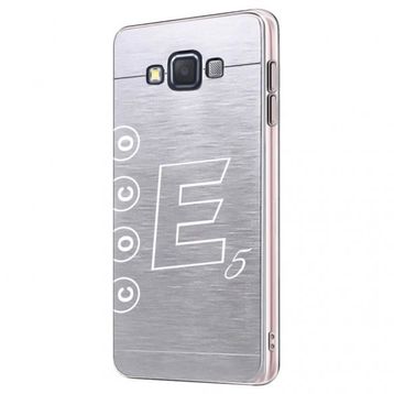 Fitcase Samsung Galaxy E5 E500 Metal TPU Füme Arka Kapak