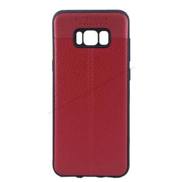 FitCase Samsung S8 Auto Focus Silikon Kırmızı Arka Kapak