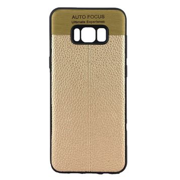 FitCase Samsung S8 Plus Auto Focus Silikon Gold Arka Kapak