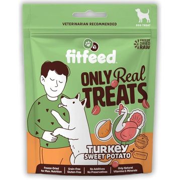 Fitfeed Freeze-Dried Çiğ Hindi ve Tatlı Patates 40 gr Köpek Ödülü