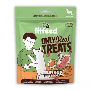Fitfeed Freeze-Dried Çiğ Hindi ve Tatlı Patates 40 gr Köpek Ödülü