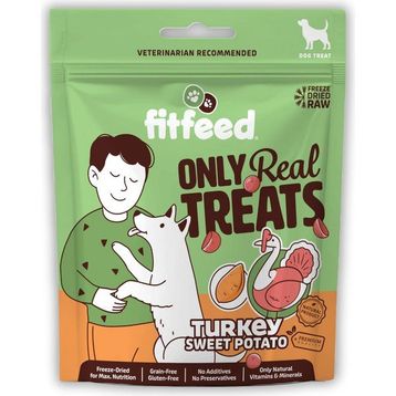 Fitfeed Freeze-Dried Çiğ Hindi ve Tatlı Patates 40 gr Köpek Ödülü