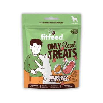 Fitfeed Freeze-Dried Çiğ Hindi ve Tatlı Patates 40 gr Köpek Ödülü