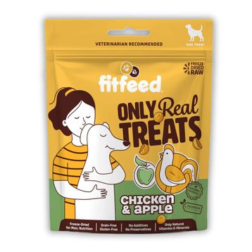 Fitfeed Freeze-Dried Çiğ Tavuk ve Elma 40 gr Köpek Ödülü