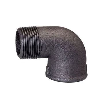 Fitings Siyah 2" Kuyruklu Dirsek