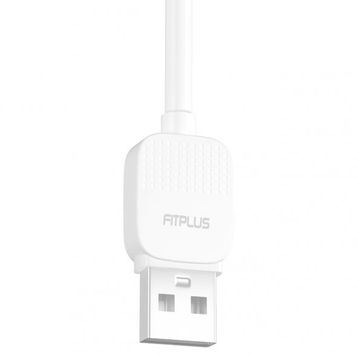 FitPlus Bianca BS-102 2.4A 1 mt - Beyaz Lightning Data/Şarj Kablosu