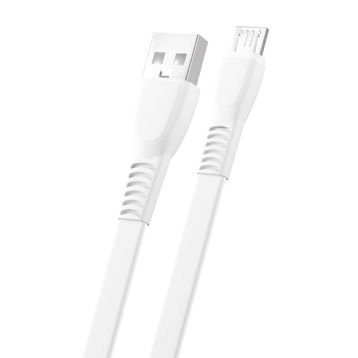 FitPlus Flat FS-401 2.4A 1 m Micro USB Data Şarj Kablosu