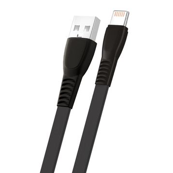 FitPlus Flat FS-402 2.4A 1 mt Lightning Data/Şarj Kablosu