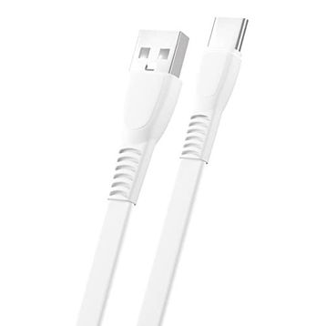 FitPlus Flat FS-403 2.4A 1 mt Type-C Data/Şarj Kablosu