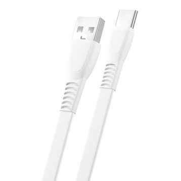 FitPlus Flat FS-403 2.4A 1 mt Type-C Data/Şarj Kablosu