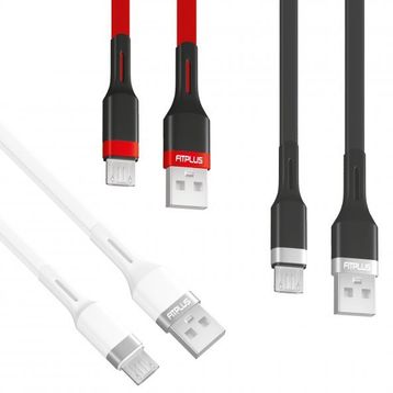 FitPlus Premium PS-301 2.4A 1 mt Micro USB Data/Şarj Kablosu