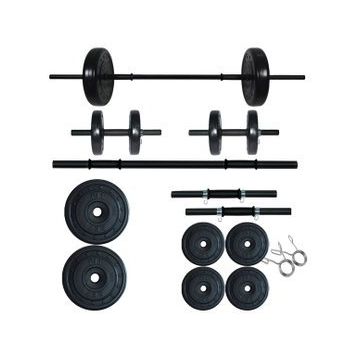 Fitset 25 kg Kombo Halter Seti ve Dambıl Seti Ağırlık Fitness Seti